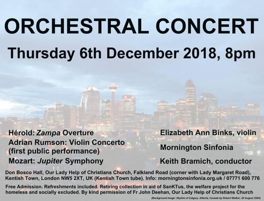 Concert on 6 December 2018