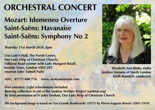 Orchestral Concert, 21 March 2024, 8pm
