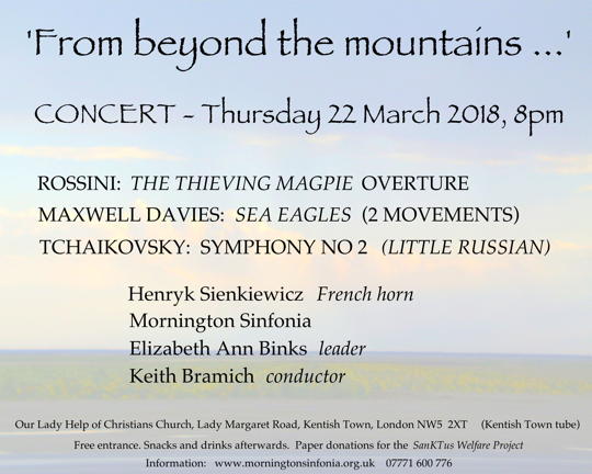Concert on 22 March 2018