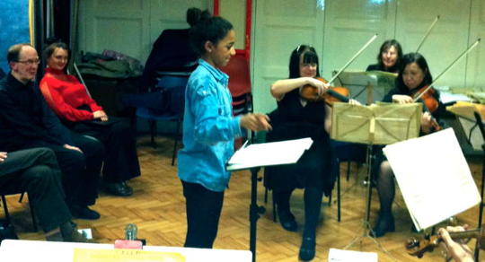 Guest conductor Amélie in 2011. Photo: George Coulouris